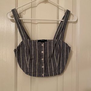 Blue crop top, only used once.